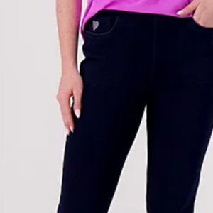 Black Quacker Factory Stretch Dream Jeans, Petite Large